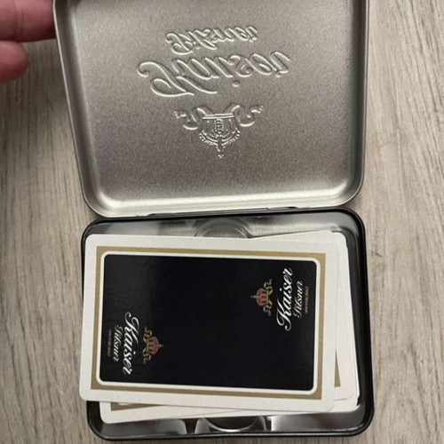 Kaiser Pilsner Playing Cards Tin like new
