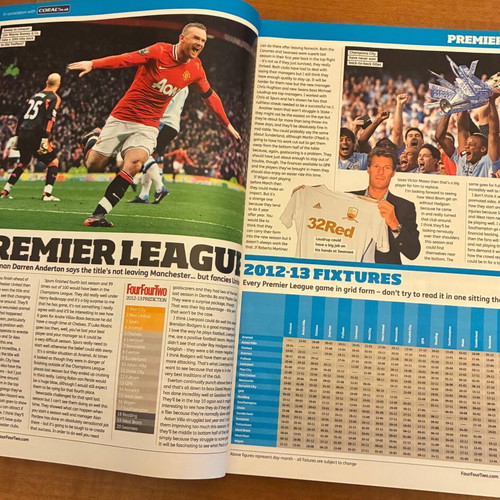 FourFourTwo Season Preview 2012-13 like new, English leagues