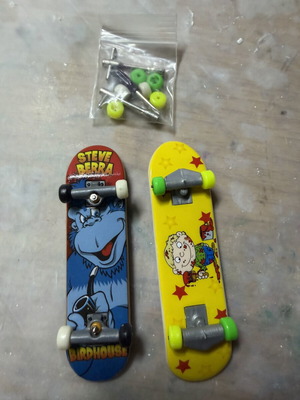 Vintage Tech Deck Birdhouse Steve Berra fingerboard set used with spare parts