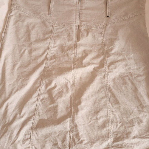 Skirt above the knee like new, beige, size XL