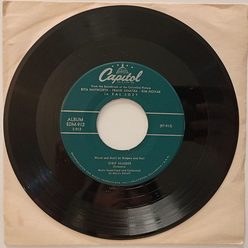 Vintage Pal Joey 45 RPM Records Set of 4 used, Capitol Records