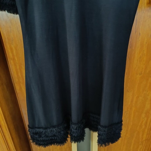 Black Zara dress like new, size L, with smile neckline
