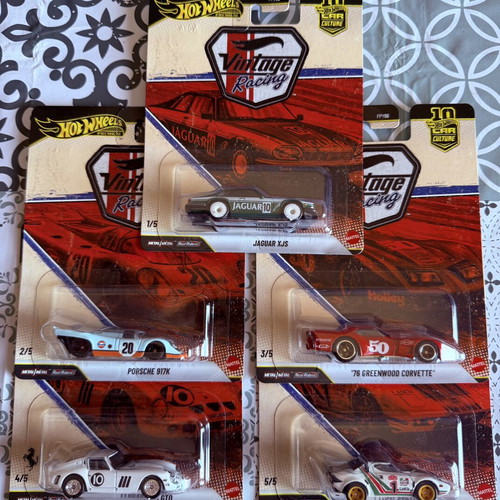 Hot Wheels Vintage Racing cars new in excellent condition
