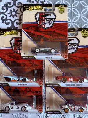 Hot Wheels Vintage Racing αυτοκίνητα καινούργια σε άριστη κατάσταση