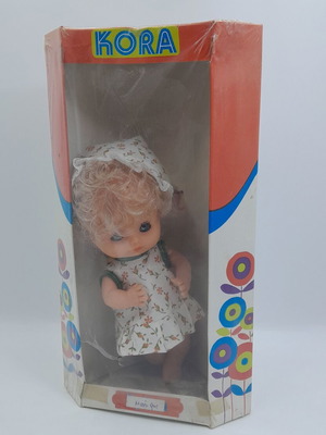 Kora Vinyl Doll new, 60s-70s vintage, sealed box