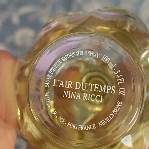Nina Ricci L’Air du Temps Eau de Toilette 100ml like new, vintage collectible