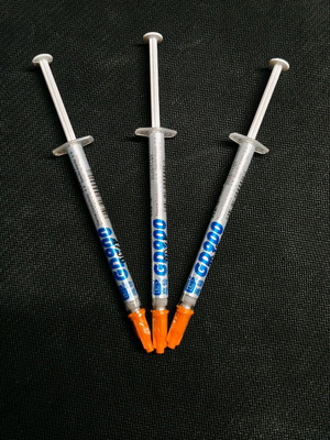 Set of 3 thermal paste 1g new for CPU and graphics card