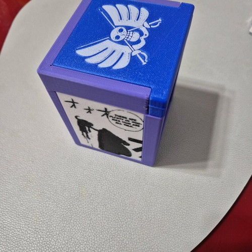 One Piece Card Game Deck Box like new, Sir Crocodile 3D printed