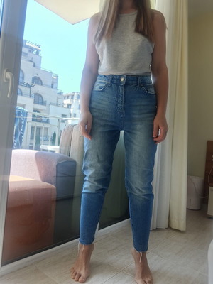 Trendyol Mom jeans, blue, women's