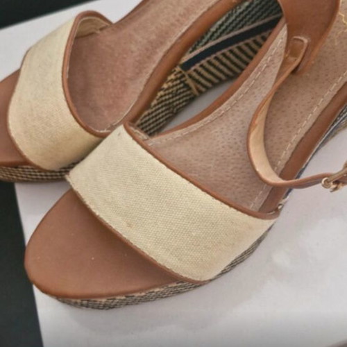Platform shoes size 41 Let's Walk heel 10cm like new