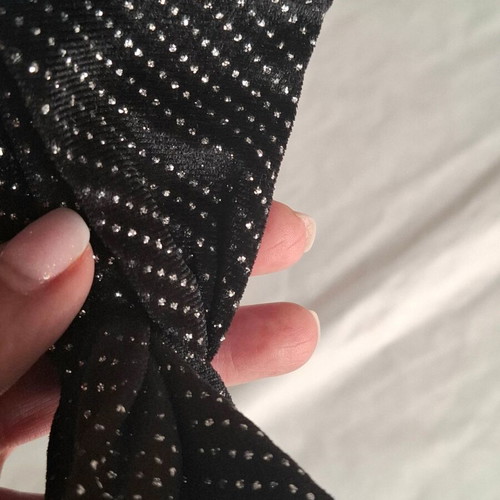 Black velvet hairband new with subtle shimmer shine