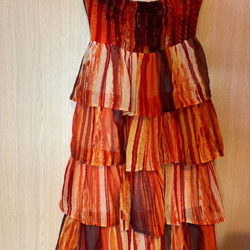 Dress like new, colorful, strapless, size M