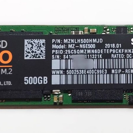 Samsung 860 EVO M2 SATA SSD 500GB like new, size 2280