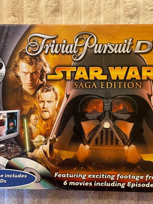 Επιτραπέζιο παιχνίδι Trivial Pursuit DVD Star Wars Saga edition μεταχειρισμένο