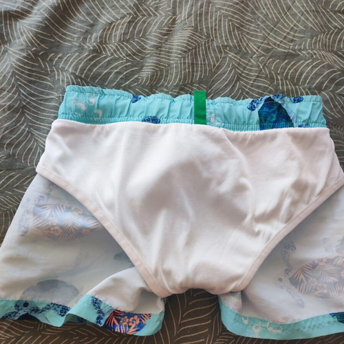 Benetton boy's swimsuit like new, size 3-4 years, turquoise
