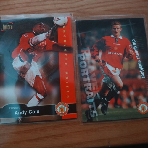 Futera1997 Manchester United lot of 25 used cards with sleeves