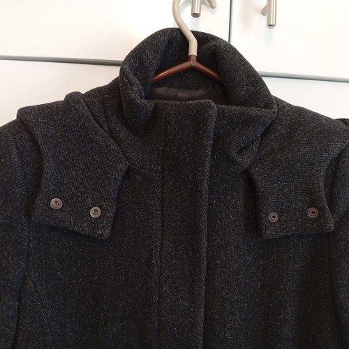 Zara women's dark grey wool coat, size M