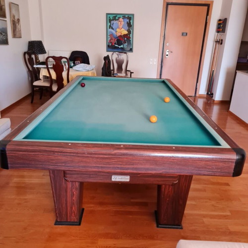 French Billiard Table heated, like new, 2.80 x 1.50 m