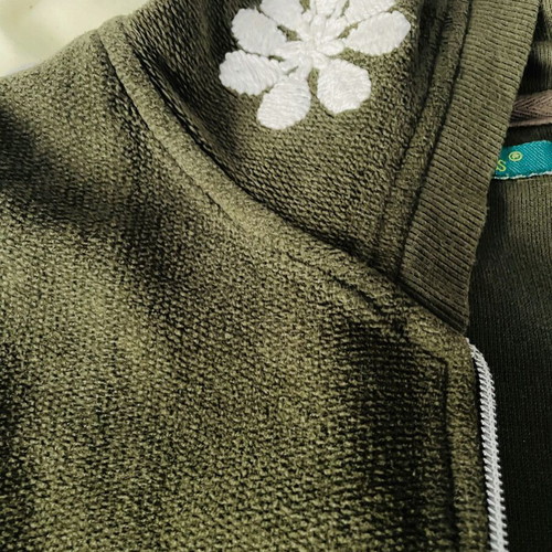 Spring sleeveless hoodie jacket Leonard's like new, khaki, size L