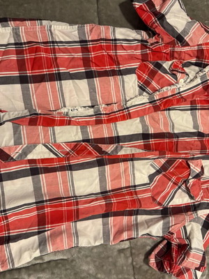 Zara Young men's checked shirt size L like new