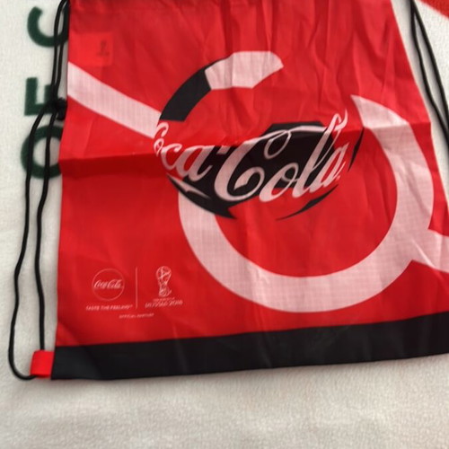 Coca Cola fleece blanket new with gift bag