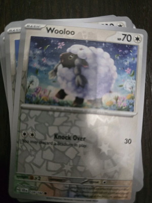 Wooloo Pokemon card new