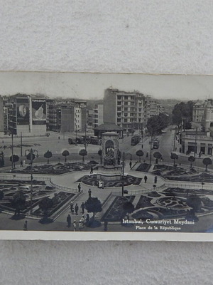 Republic Square Istanbul old postcard