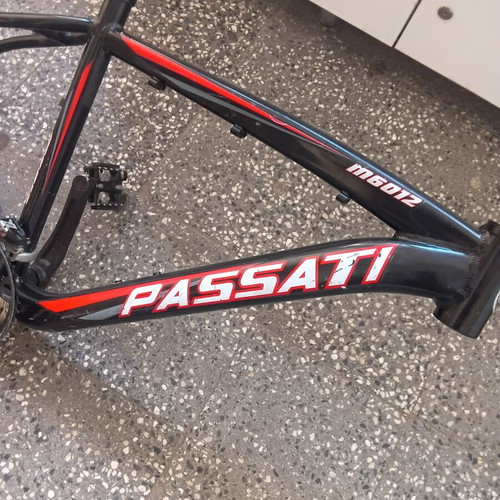 Aluminum bicycle frame with parts like new