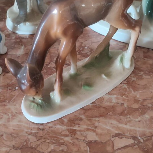 Porcelain decorations in various designs like new