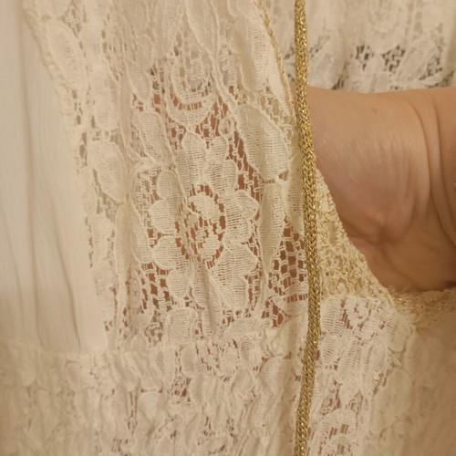 Boho white dress like new, suitable for civil wedding