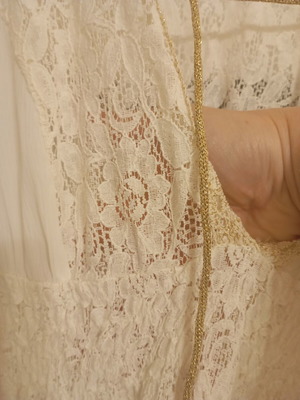 Boho white dress like new, suitable for civil wedding