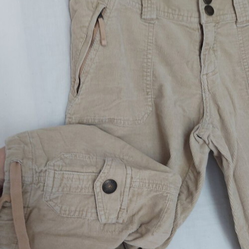 Aeropostale women's denim bermuda shorts, Sahara color, adjustable legs
