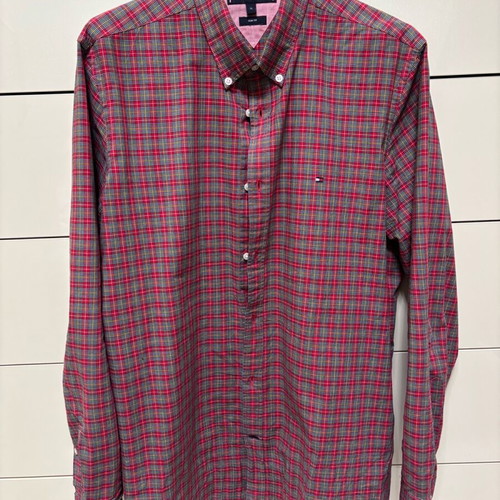 Tommy Hilfiger shirt XL like new, red multicolor