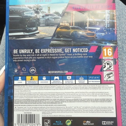 NFS Heat game for PlayStation new
