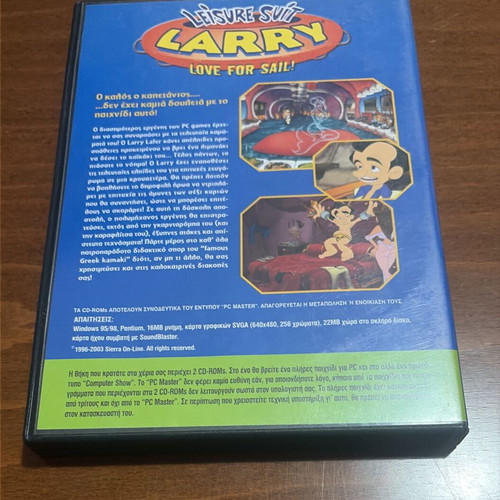 Leisure Suit Larry 7 Love for Sail PC Master Collection like new, 2 CD