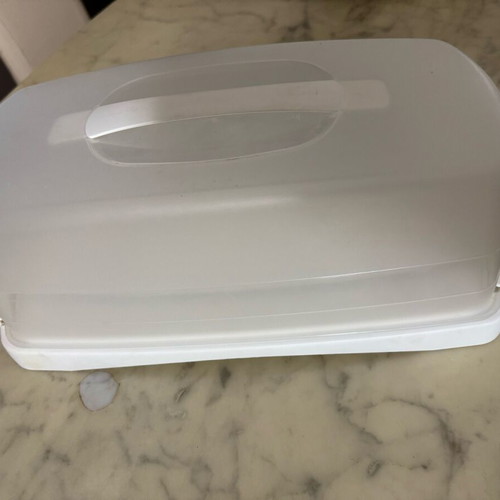 Cake storage container used with removable lid Cassetti