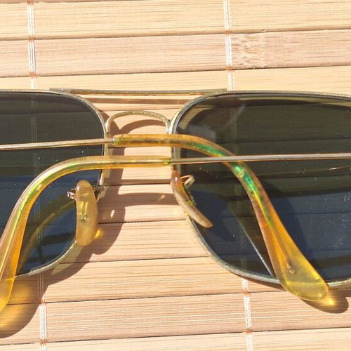 Ray Ban Caravan sunglasses vintage used, made in USA by Bausch and Lomb