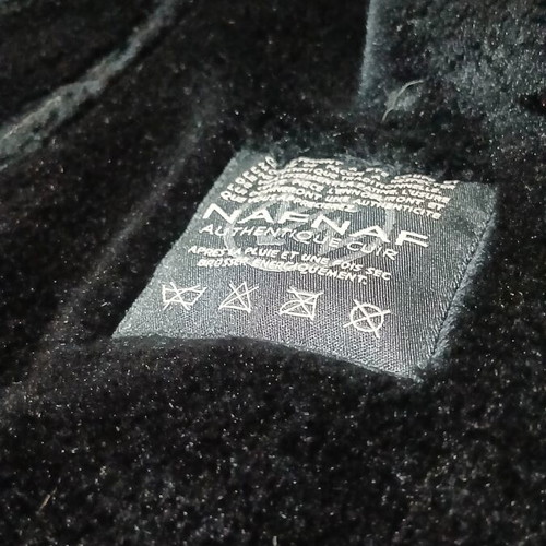 Naf Naf Vintage Long Suede Coat Authentic Cuir size M like new, black