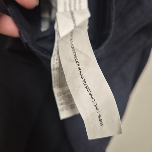 Zara blue linen pants size 38 like new