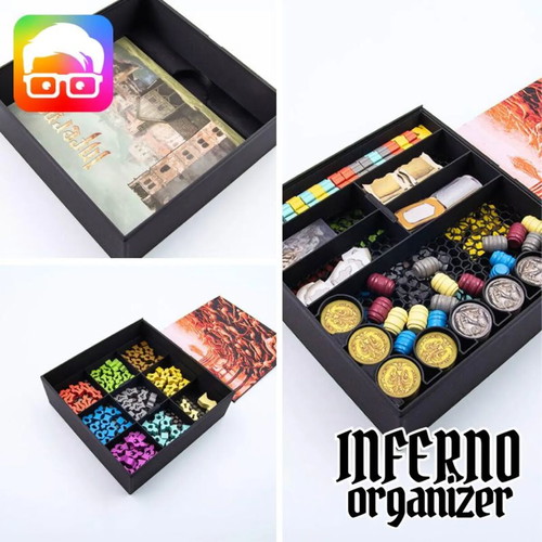 Inferno Board Game Organizer New, Fits Sleeved Cards