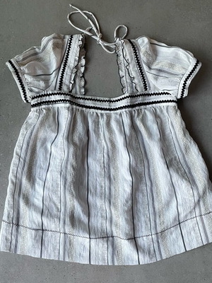 Zara TRF women's blouse like new, short sleeve, ethnic style, size M
