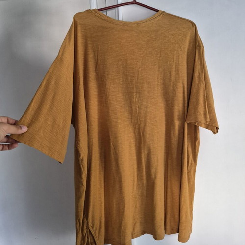 Zara T-shirt, yellow, size S-M