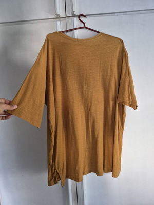 Zara T-shirt, yellow, size S-M
