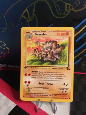 Graveler Pokemon card first edition used