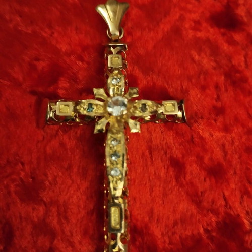 Gold cross Apefthon like new, old large 1960
