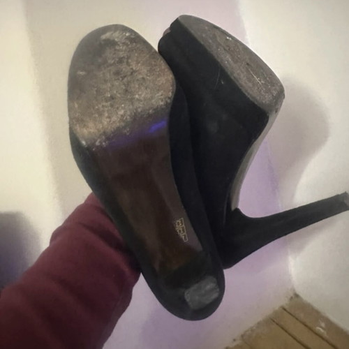 Stuart Weitzman Peep Toe Pumps Used, Black Size 38