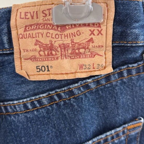 Levi’s 501 Original jeans used, blue denim