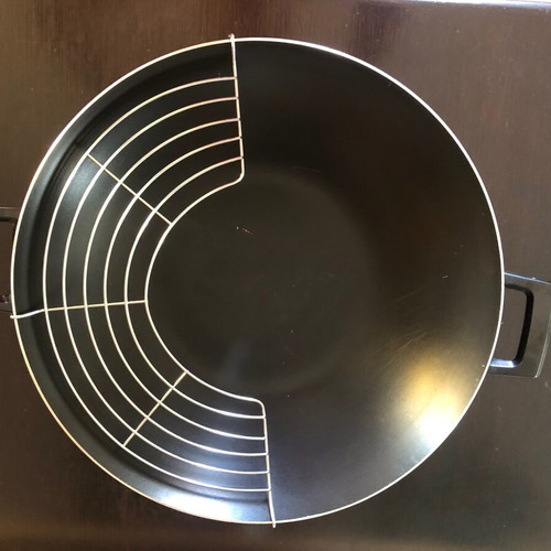 Philips electric wok pan used with free Nicer Dicer vegetable cutter