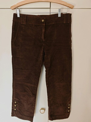 Corduroy women's pants Mara’s Collection brown like new, size L