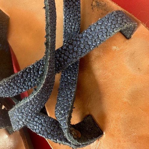 Greek sandals with straps used, size 38